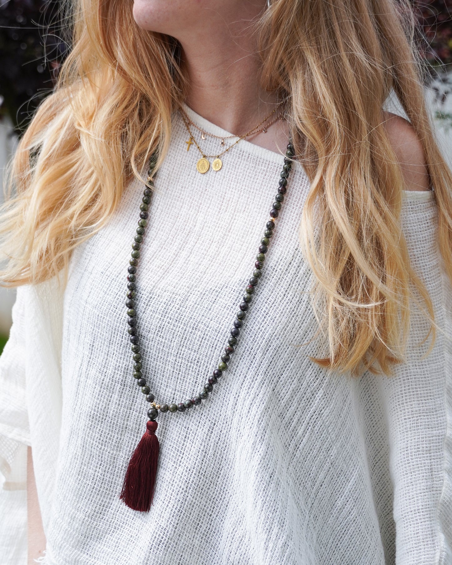 Mala en Jaspe Sang de Dragon