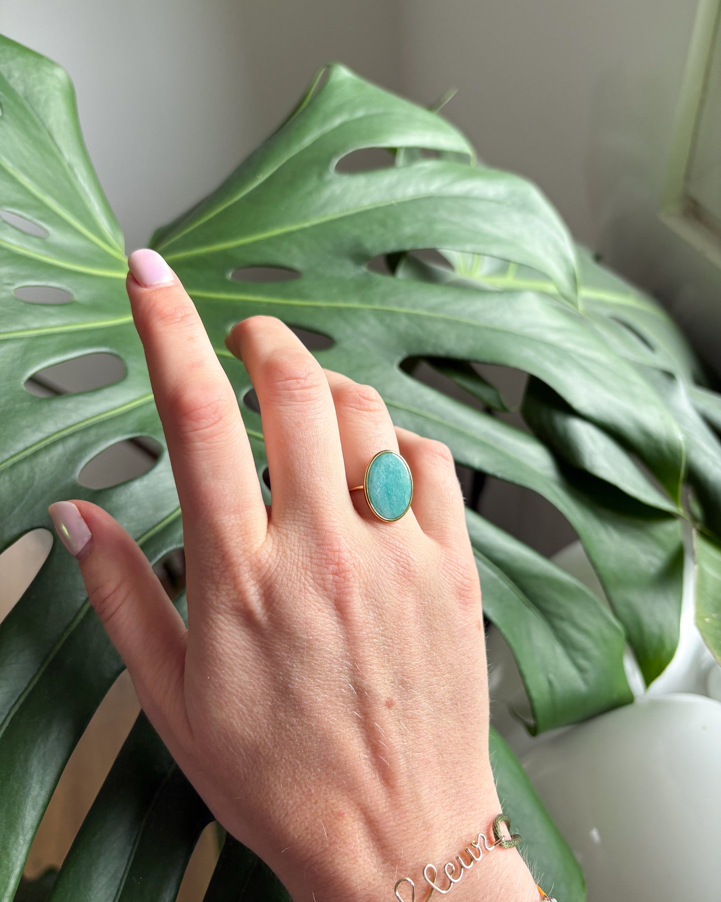 Bague Amazonite