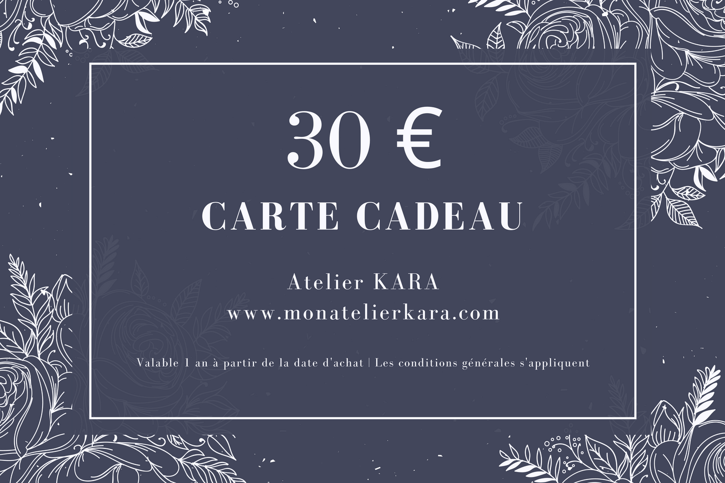 Carte cadeau Atelier KARA