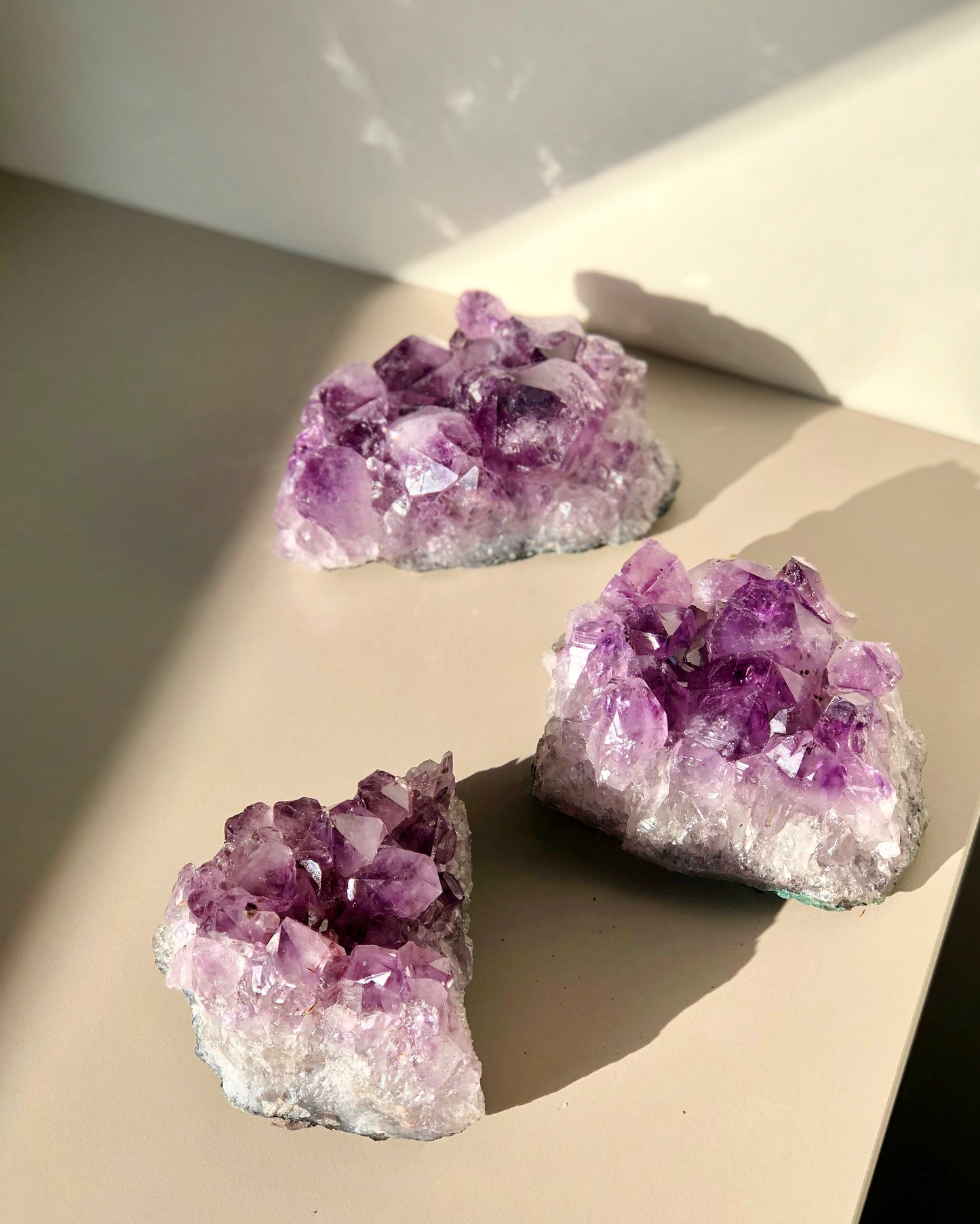 Druze Améthyste super extra - gros cristaux