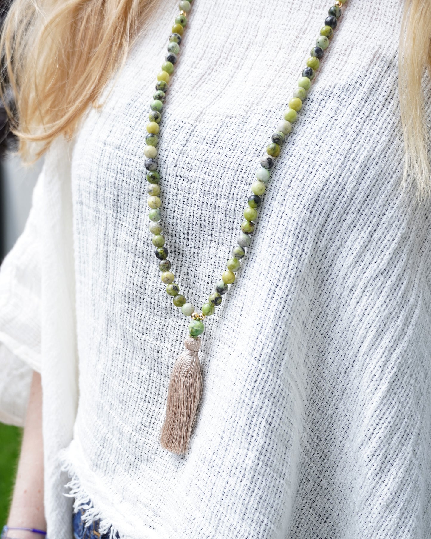 Mala en Chrysoprase