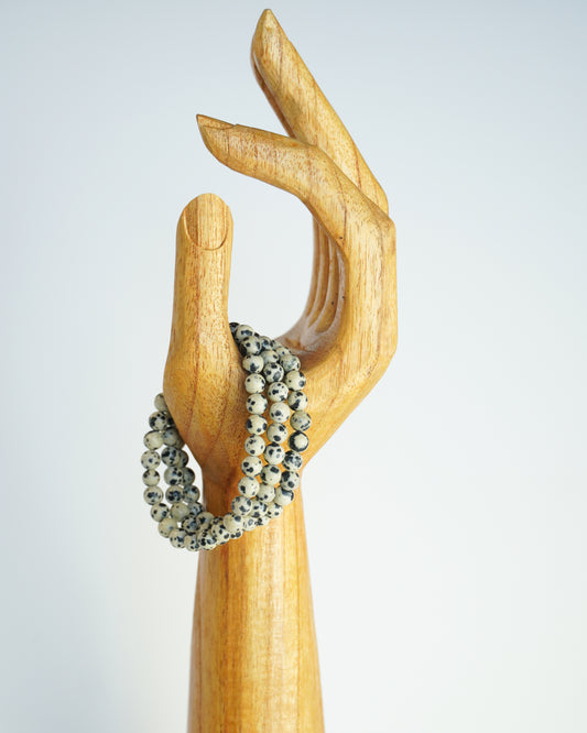 Bracelet Jaspe Dalmatien