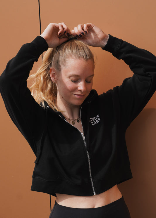 Sweat zip Studio KARA noir