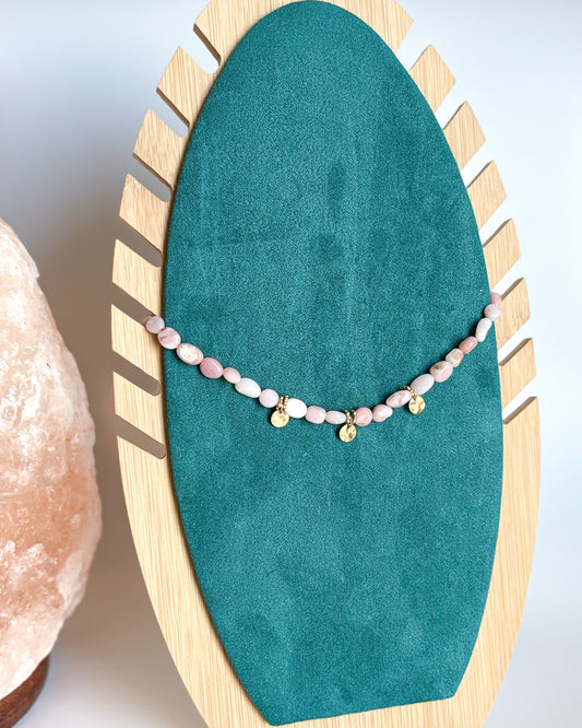 Collier Quartz Rose