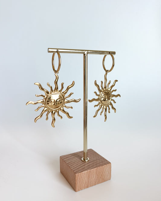 Boucles d'oreilles soleil