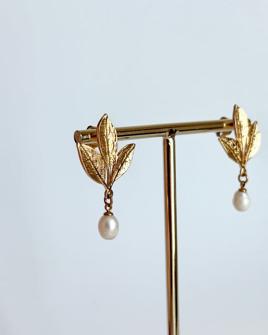 Boucles d'oreilles feuilles