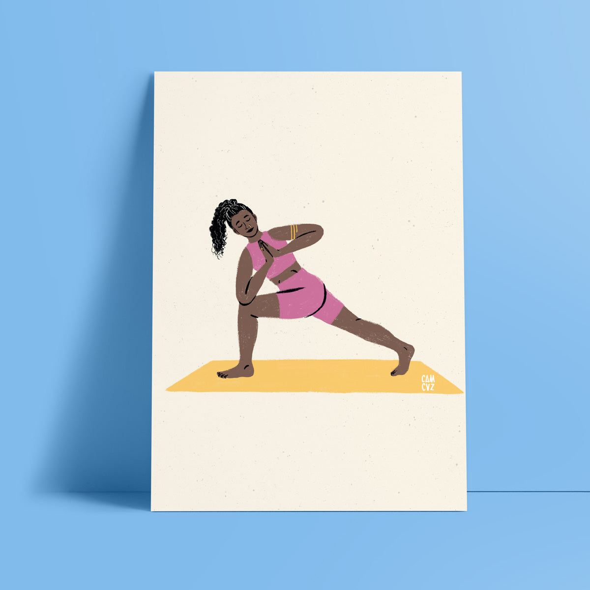 Affiches postures de yoga