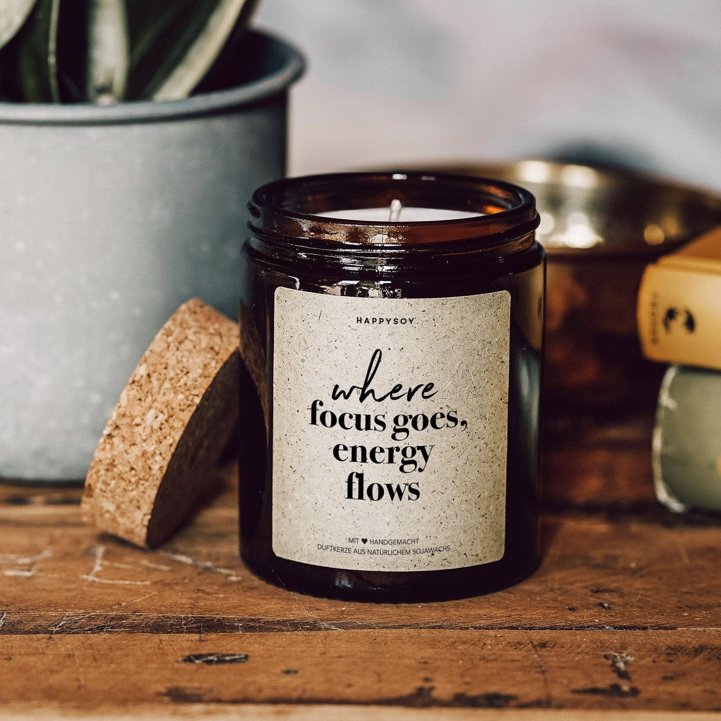 Bougie parfumée | Là où va l'attention, l'énergie circule