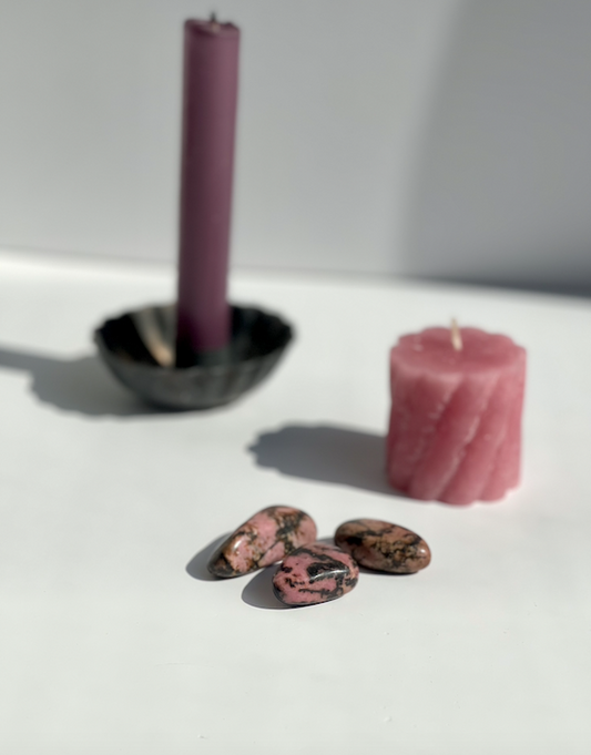 Rhodonite - pierre roulée