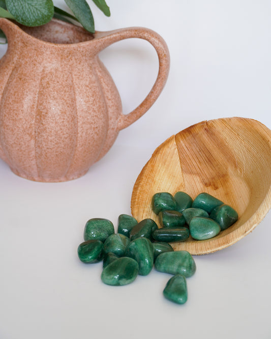 Pierre roulée Aventurine Verte